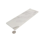 Apollo Tile White 4-in x 12-in Honed Natural Stone Marble Brick Floor and Wall Tile (5-sq. ft/ Carton)