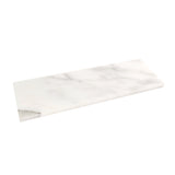 Apollo Tile (Sample) White, Grey 4-in x 12-in Honed Marble Floor and Wall Tile