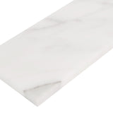Apollo Tile White 4-in x 12-in Honed Natural Stone Marble Brick Floor and Wall Tile (5-sq. ft/ Carton)