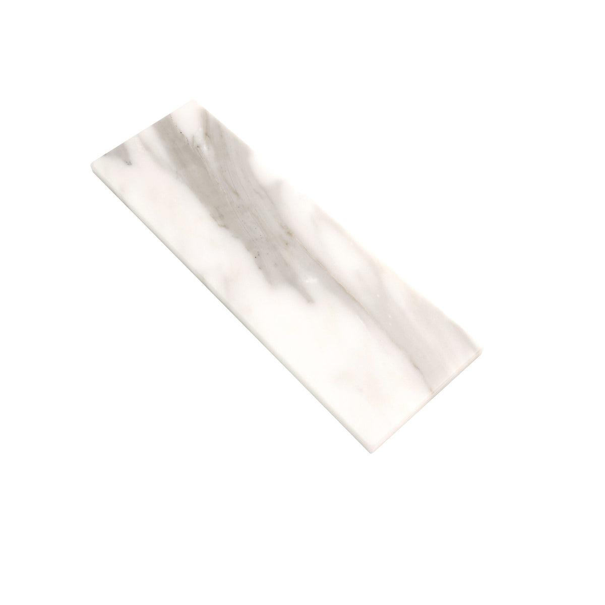 Apollo Tile White 4-in x 12-in Honed Natural Stone Marble Brick Floor and Wall Tile (5-sq. ft/ Carton)