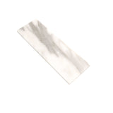 Apollo Tile (Sample) White, Grey 4-in x 12-in Honed Marble Floor and Wall Tile