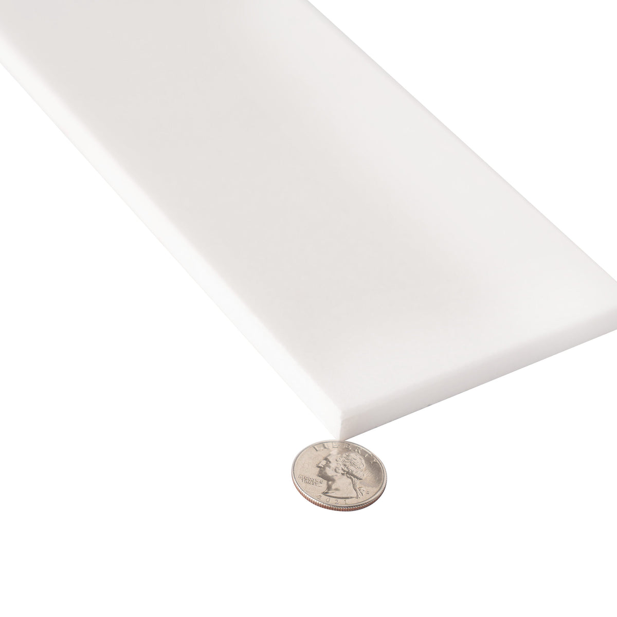 Apollo Tile Grandis Powder White 4-in x 12-in Honed Natural Stone Marble Subway Floor and Wall Tile (5-sq. ft/ Carton)