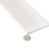 Apollo Tile (Sample) Wall White 4-in x 4-in Honed Marble Subway Wall Tile
