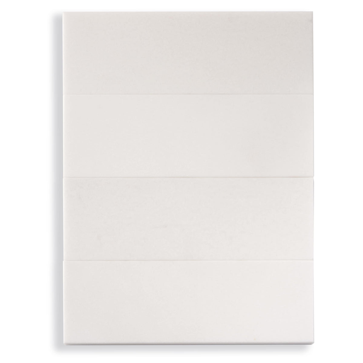 Apollo Tile Grandis Powder White 4-in x 12-in Honed Natural Stone Marble Subway Floor and Wall Tile (5-sq. ft/ Carton)