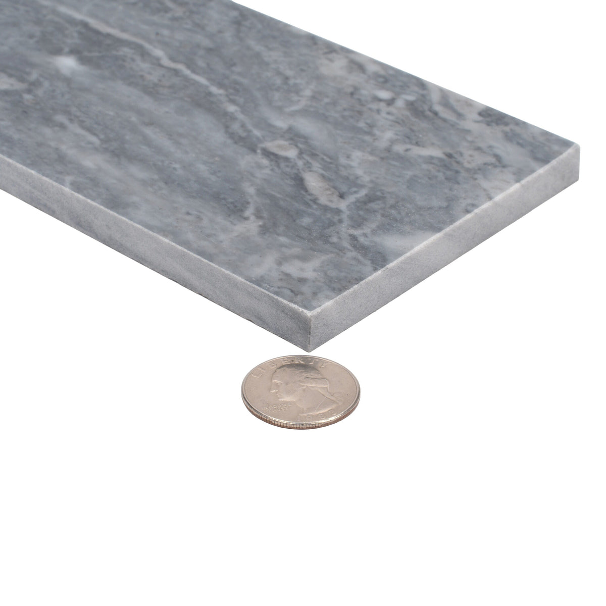 Apollo Tile Grandis Gray 4-in x 12-in Polished Natural Stone Marble Subway Floor and Wall Tile (5-sq. ft/ Carton)
