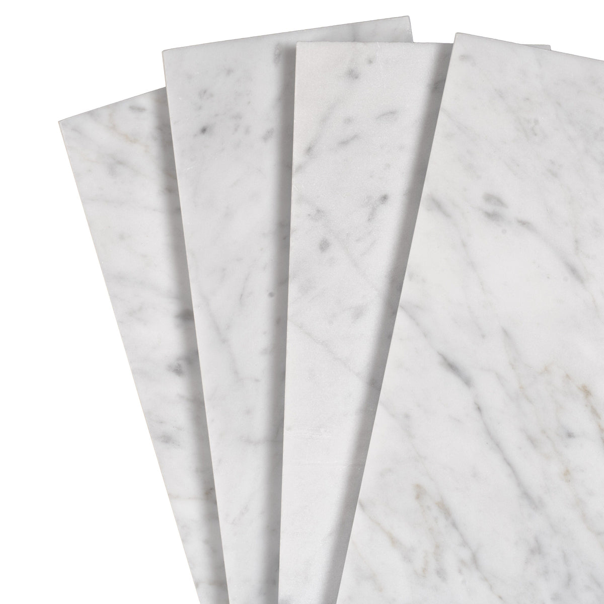 Apollo Tile (Sample) White 4-in x 4-in Polished Marble Floor and Wall Tile