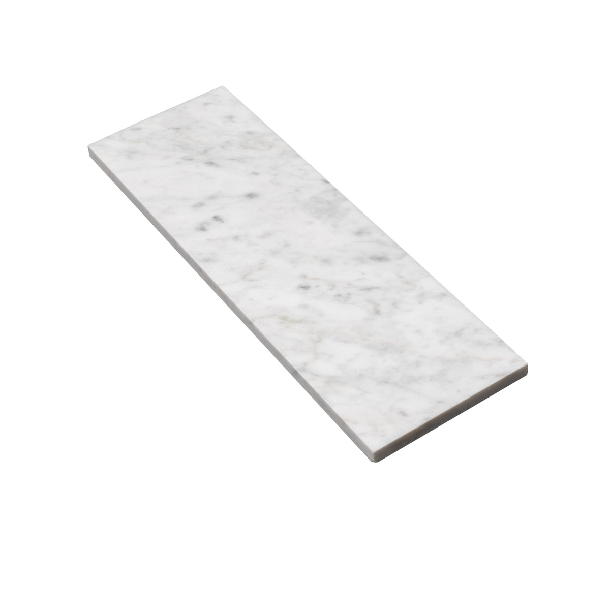 Apollo Tile White 4-in x 12-in Polished Natural Stone Marble Brick Wall Tile (5-sq. ft/ Carton)