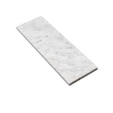 Apollo Tile White 4-in x 12-in Polished Natural Stone Marble Brick Wall Tile (5-sq. ft/ Carton)