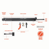 CAMO Edge clip and Drive Decking Tool Bundle 1.75-in 316 Stainless Steel Hidden Deck Fastener 1000-sq ft (1800-Pack)