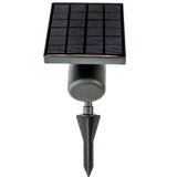 High Lumen Metal Solar Black Outdoor Integrated LED Landscape Spot Light (2-Pack)