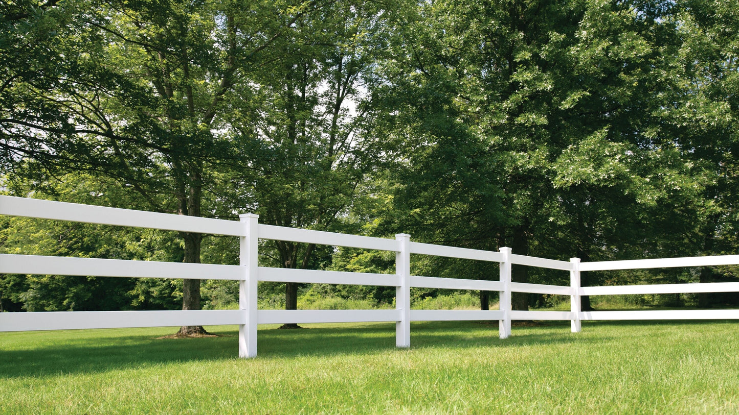 Freedom Post and Rail 7-ft H x 5-in W White Vinyl Corner Fence Post (Unassembled)