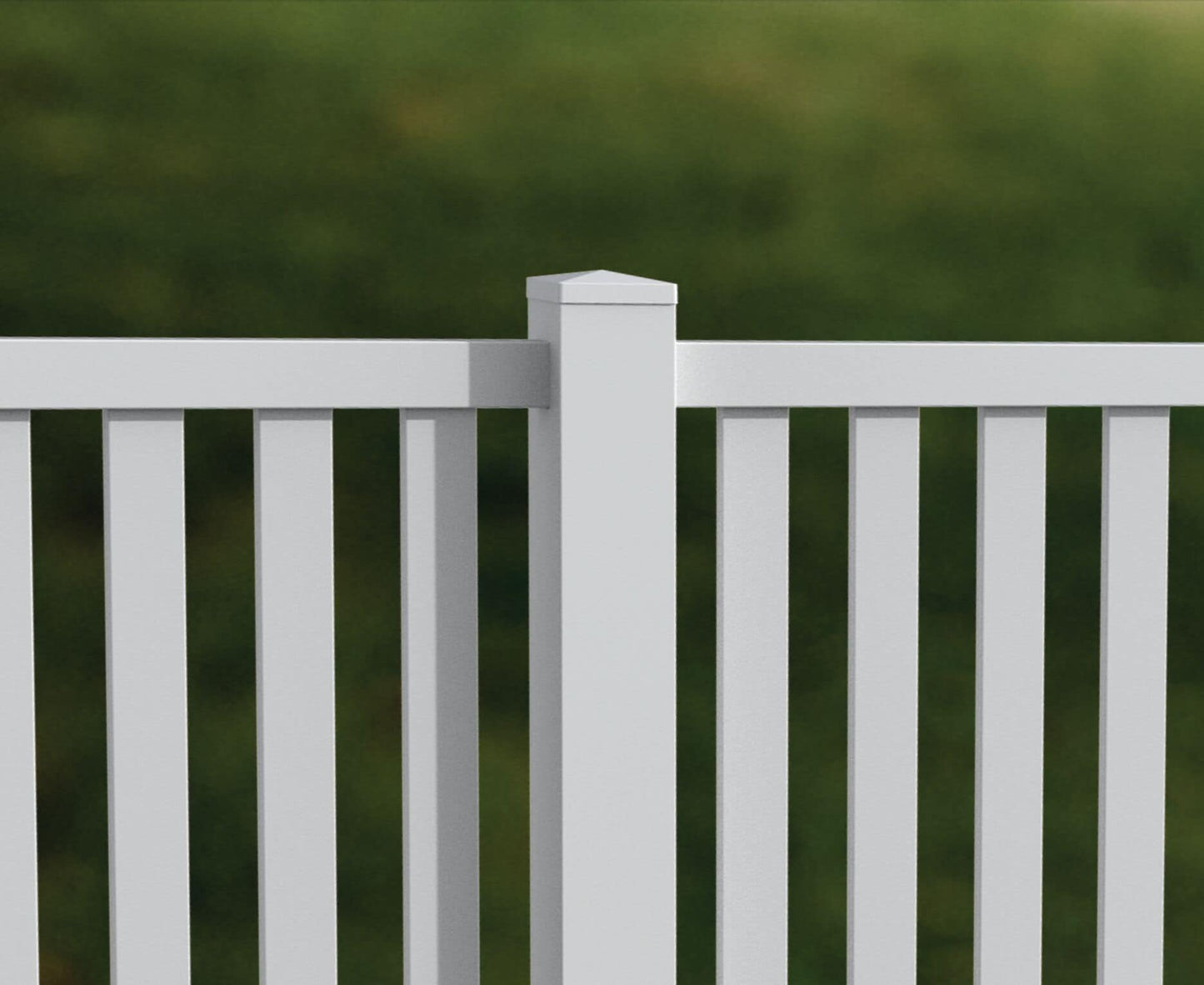 Freedom 5-in W x 5-in L White Vinyl Fence Post Cap- Fits Common Post Measurement: 5-in x 5-in