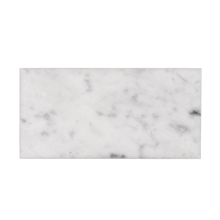 Apollo Tile Grandis White 3-in x 6-in Polished Natural Stone Marble Subway Floor and Wall Tile (5-sq. ft/ Carton)