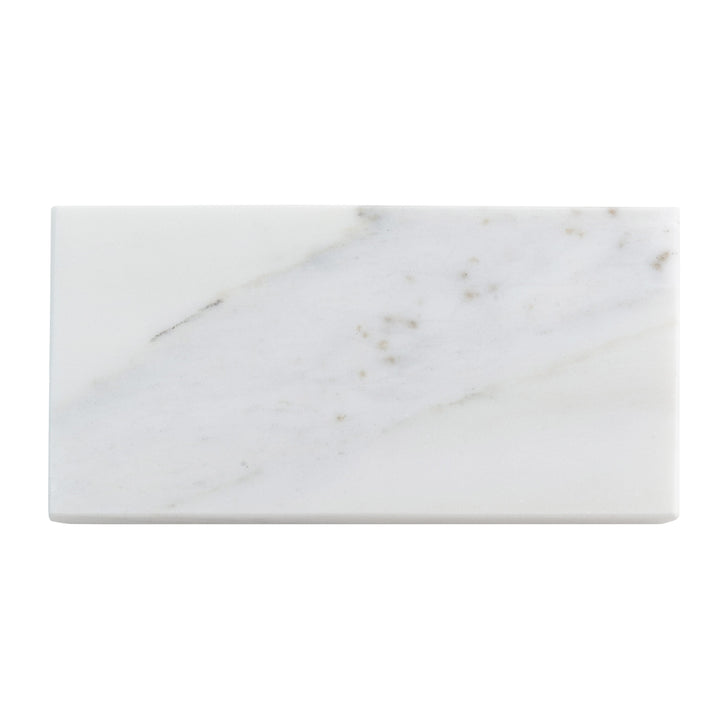 Apollo Tile (Sample) Floor and Wall Tile White 3-in x 6-in Polished Marble Subway Floor and Wall Tile