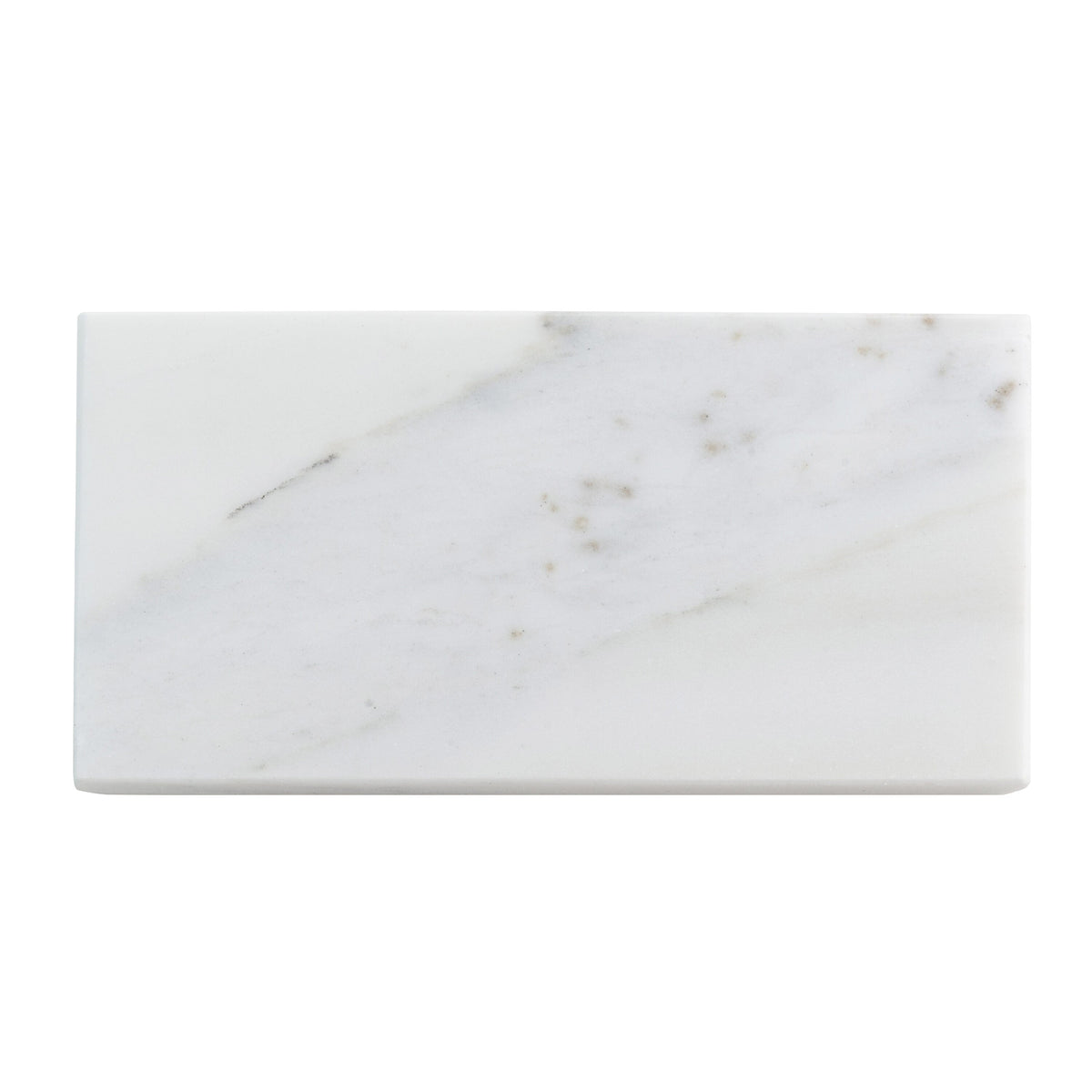 Apollo Tile (Sample) Floor and Wall Tile White 3-in x 6-in Polished Marble Subway Floor and Wall Tile