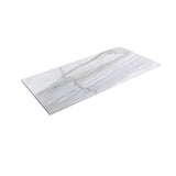 Apollo Tile (Sample) Floor and Wall Tile White and Gray 4-in x 4-in Honed Marble Subway Floor and Wall Tile