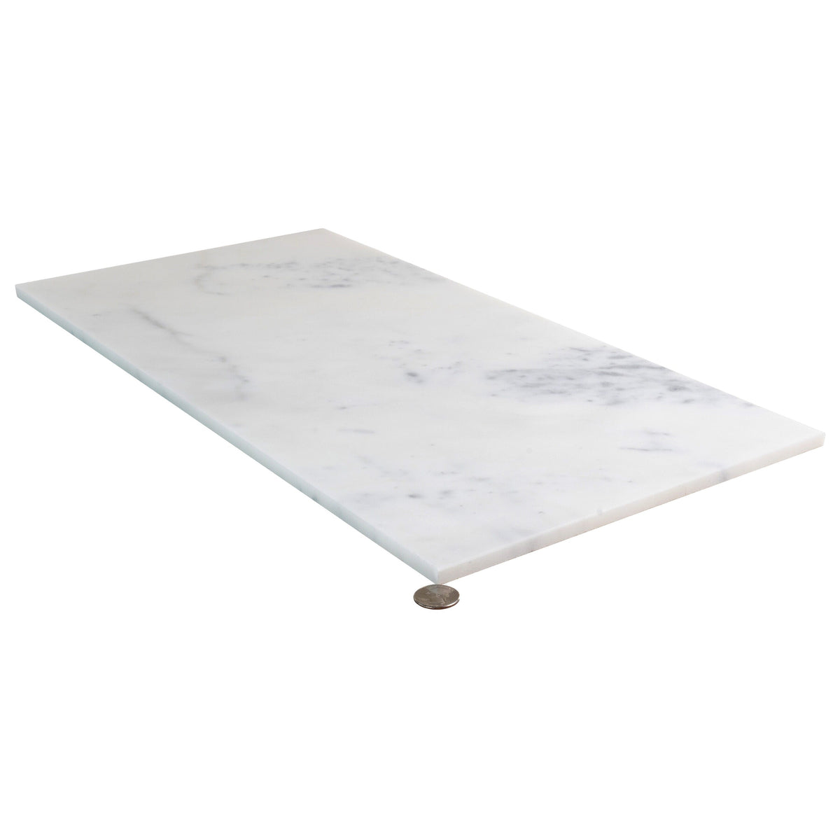 Apollo Tile (Sample) Floor and Wall Tile White and Beige 4-in x 4-in Polished Marble Subway Floor and Wall Tile