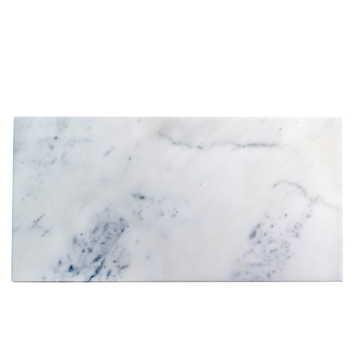 Apollo Tile (Sample) Floor and Wall Tile White and Beige 4-in x 4-in Polished Marble Subway Floor and Wall Tile