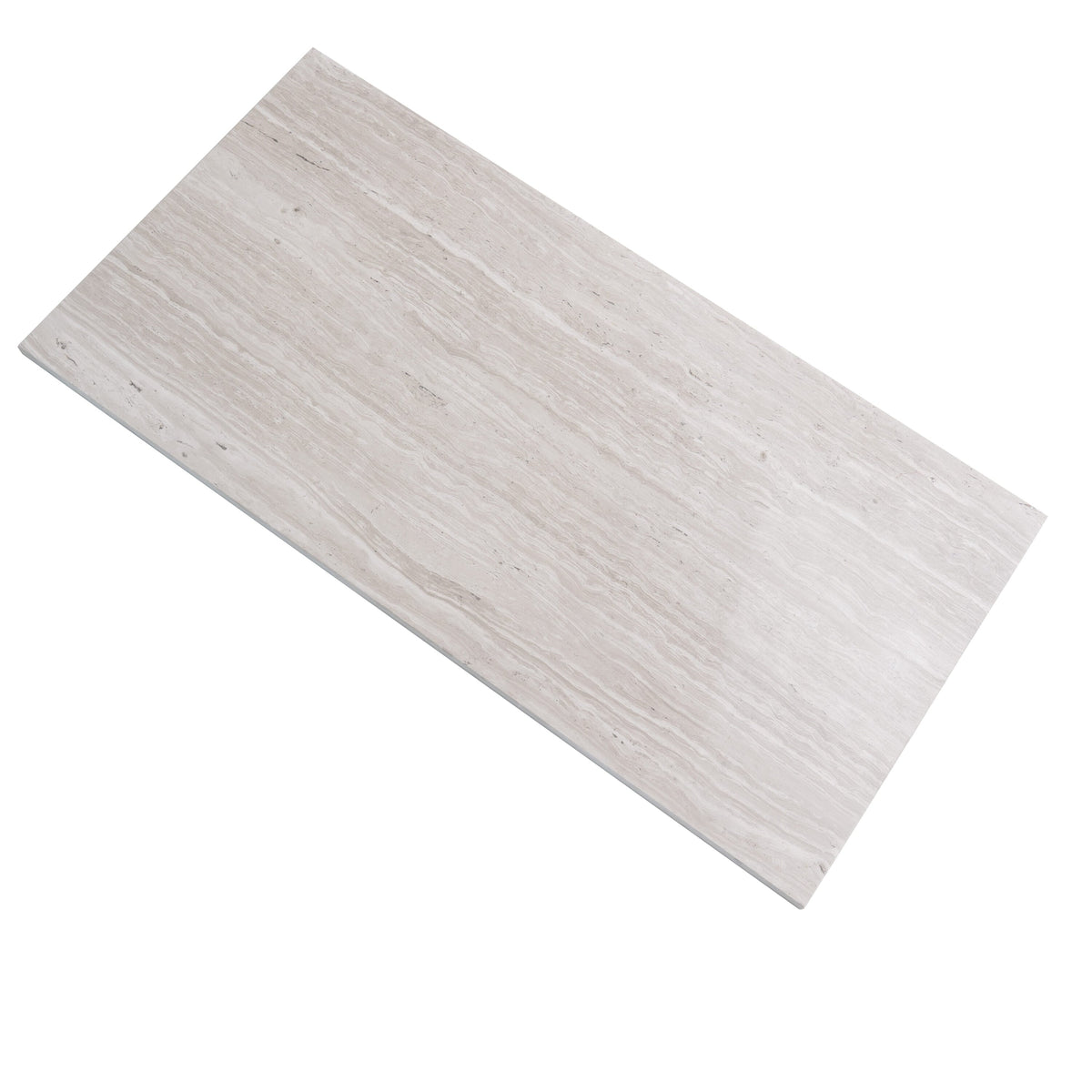 Apollo Tile (Sample) Floor and Wall Tile Wooden Gray 4-in x 4-in Polished Marble Subway Floor and Wall Tile