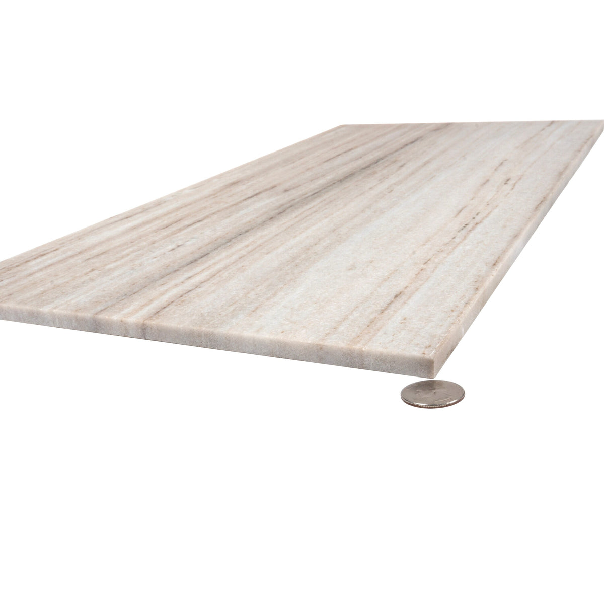 Apollo Tile (Sample) Floor and Wall Tile Beige 4-in x 4-in Polished Marble Subway Floor and Wall Tile