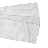 Apollo Tile Grandis Gray 4-in x 16-in Honed Natural Stone Marble Subway Floor and Wall Tile (4.44-sq. ft/ Carton)