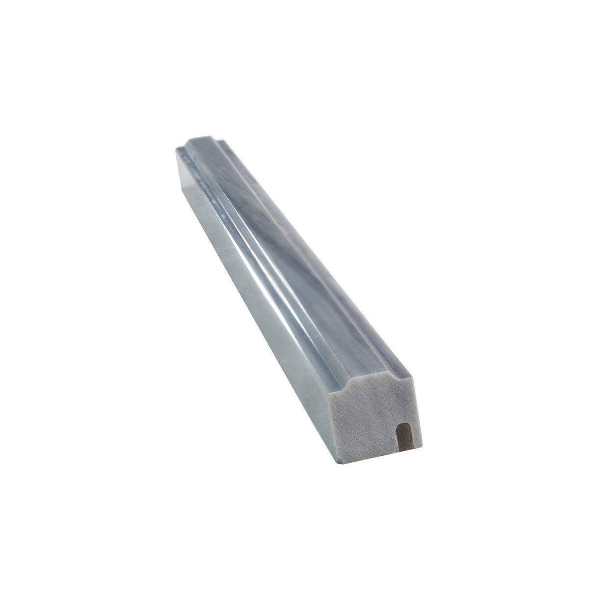 Apollo Tile 10-Pack Gray 1-in x 12-in Marble Pencil Tile (0.667-sq. ft/ Carton)