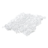 Apollo Tile (Sample) White 4-in x 4-in Glossy Glass Diamond Stone Look Floor and Wall Tile