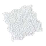 Apollo Tile (Sample) White 4-in x 4-in Glossy Glass Diamond Stone Look Floor and Wall Tile