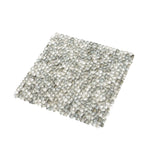 Apollo Tile (Sample) Bijou Gray 4-in x 4-in Honed Glass Pebble Mosaic Floor and Wall Tile