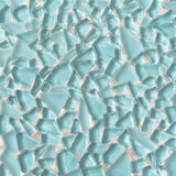 Apollo Tile Bijou Blue 12-in x 12-in Honed Glass Pebble Floor and Wall Tile (4.36-sq. ft/ Carton)
