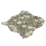 Apollo Tile Nirvana Brown 12-in x 12-in Glossy Glass Circular Patterned Wall Tile (4.67-sq. ft/ Carton)