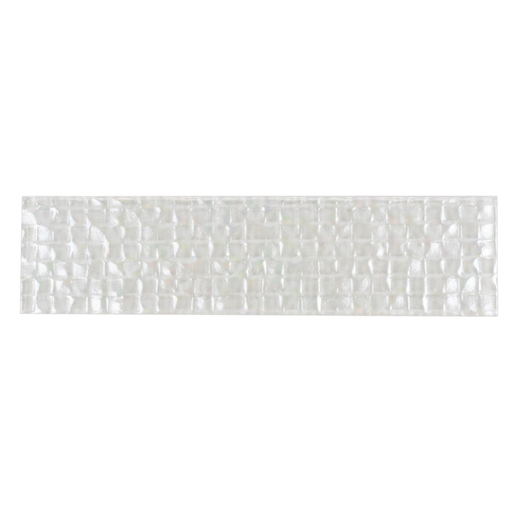 Apollo Tile Colorway Pearl White 3-in x 12-in Multi-finish Glass Subway Floor and Wall Tile (5-sq. ft/ Carton)