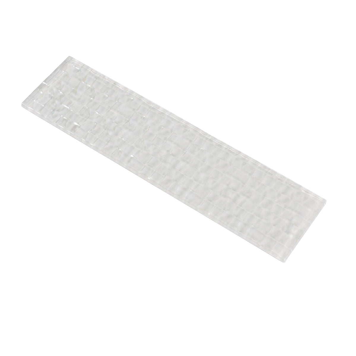 Apollo Tile Colorway Pearl White 3-in x 12-in Multi-finish Glass Subway Floor and Wall Tile (5-sq. ft/ Carton)