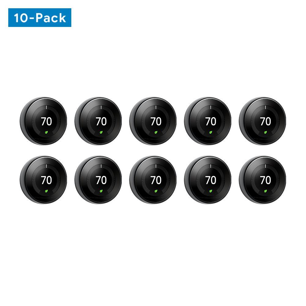 Nest Learning Thermostat 3rd Gen in Stainless Steel 10-pack - Super Arbor
