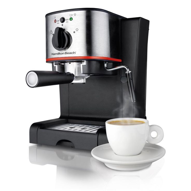 2-Cup Stainless Steel Automatic Espresso Machine with Milk Frother