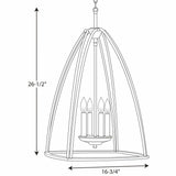 Progress Lighting Tally 4-Light Antique Bronze Transitional Chandelier