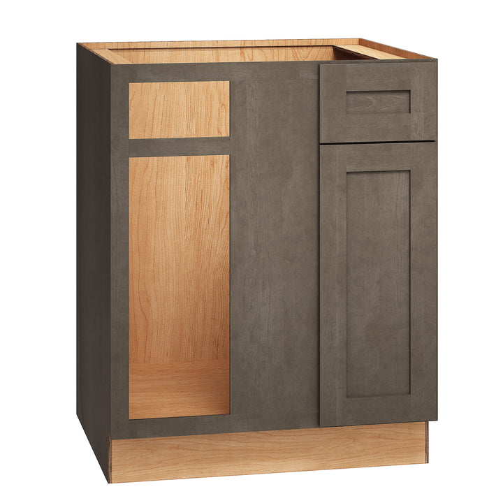 Diamond Express Jamestown 36-in W x 34.5-in H x 24-in D Colt Brown Blind 1-Drawer Base Fully Assembled Plywood Cabinet (Recessed Panel Shaker Style)