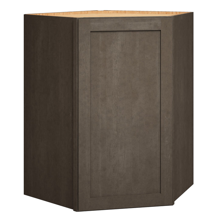 Diamond Express Jamestown 36-in W x 36-in H x 24-in D Colt Brown Diagonal Corner Wall Fully Assembled Plywood Cabinet (Recessed Panel Shaker Style)