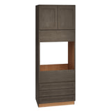 Diamond Express Jamestown 33-in W x 90-in H x 24-in D Colt Brown 3-Drawers Single Oven Base Fully Assembled Plywood Cabinet (Recessed Panel Shaker Style)
