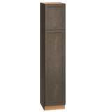 Diamond Express Jamestown 18-in W x 90-in H x 24-in D Colt Brown Pantry Fully Assembled Plywood Cabinet (Recessed Panel Shaker Door Style)