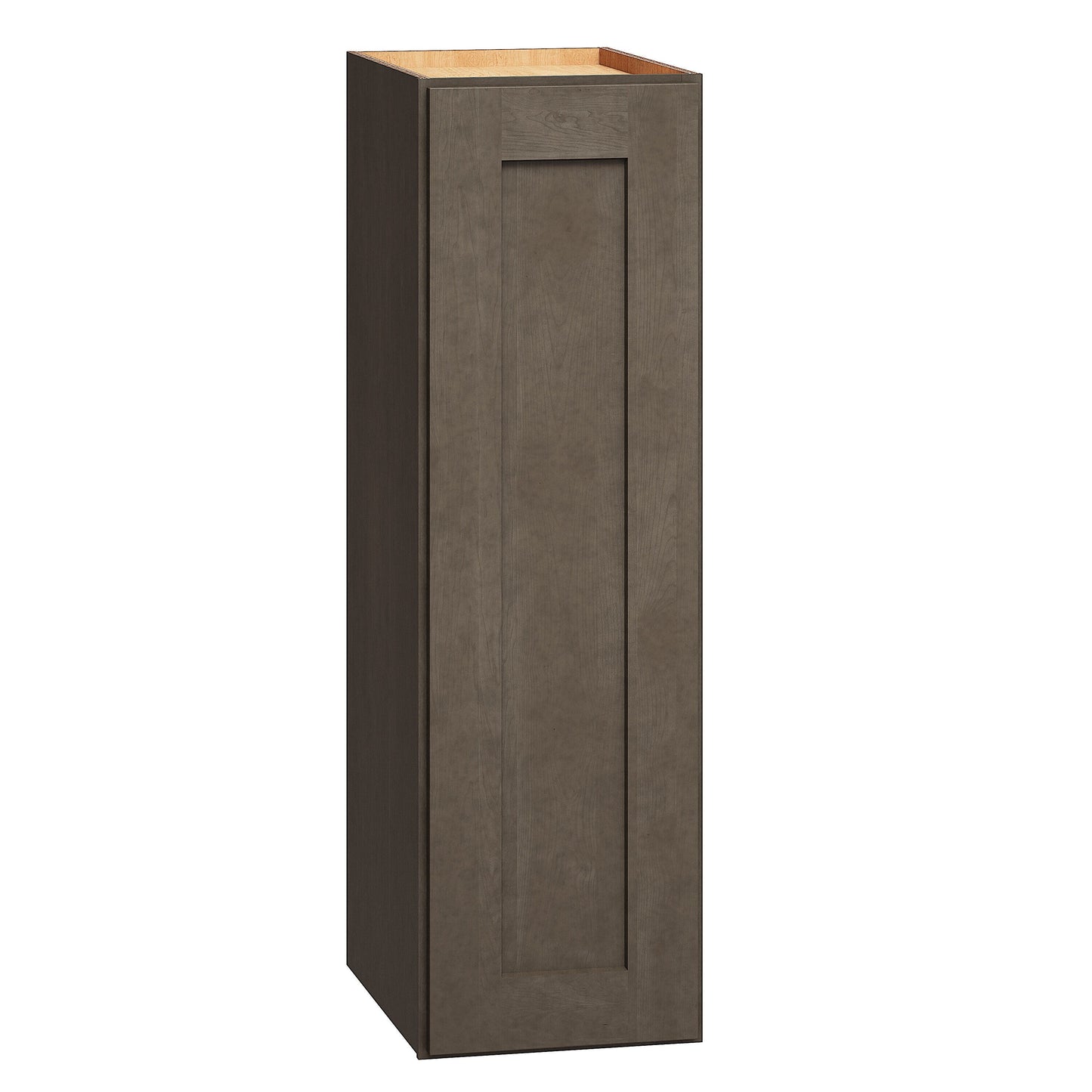 Diamond Express Jamestown 9-in W x 30-in H x 12-in D Colt Brown Wall Fully Assembled Plywood Cabinet (Recessed Panel Square Door Style)