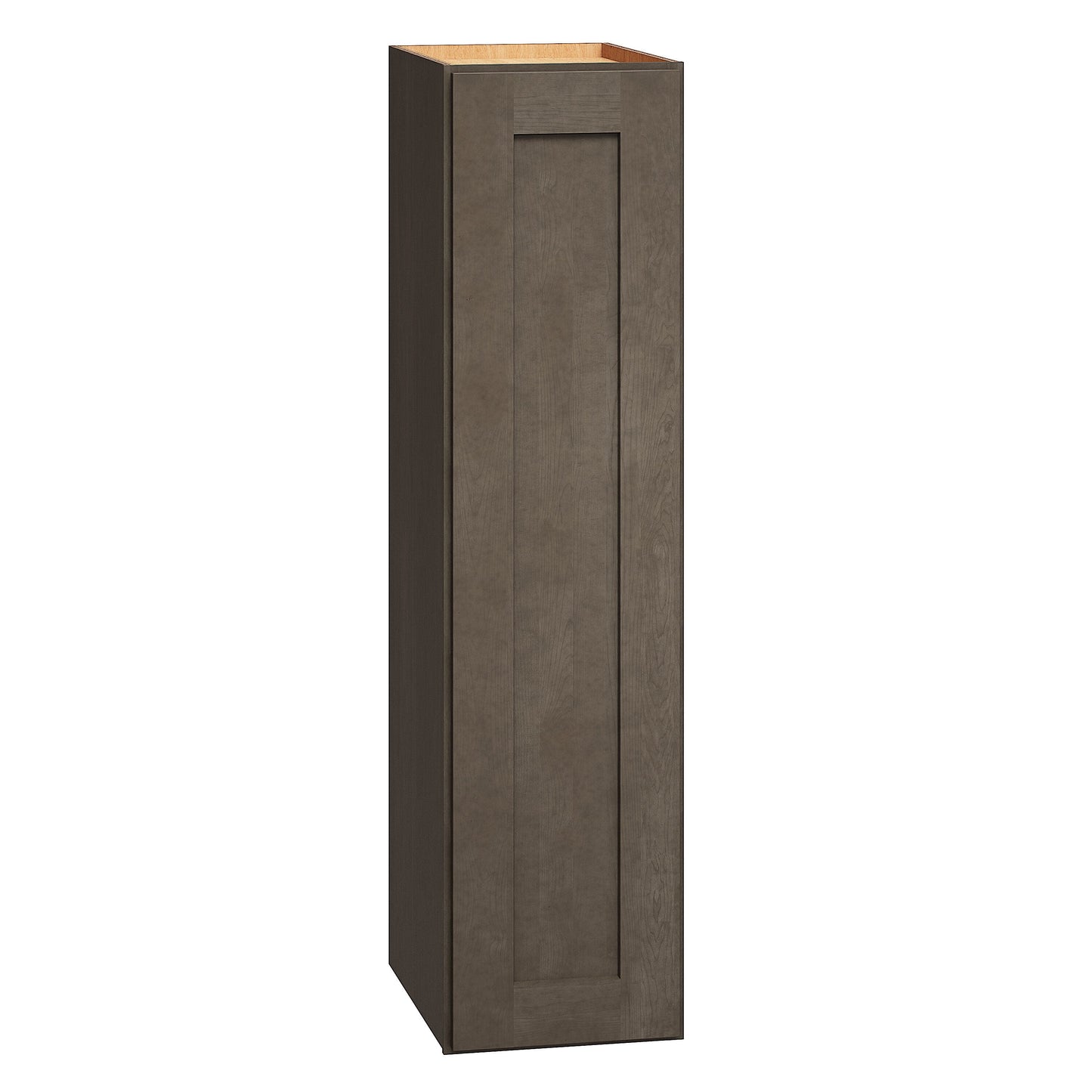 Diamond Express Jamestown 9-in W x 36-in H x 12-in D Colt Brown Wall Fully Assembled Plywood Cabinet (Recessed Panel Shaker Door Style)