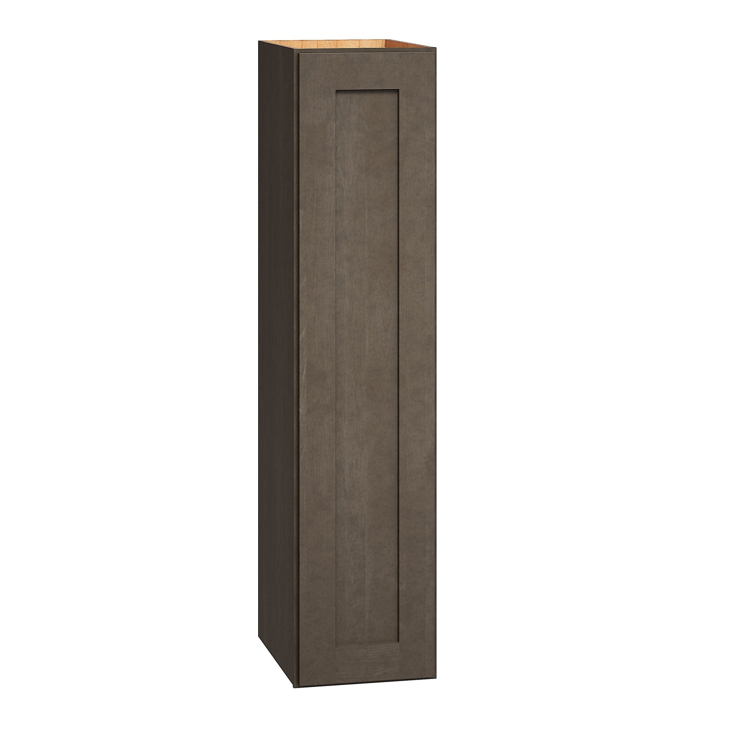 Diamond Express Jamestown 9-in W x 39-in H x 12-in D Colt Brown Wall Fully Assembled Plywood Cabinet (Recessed Panel Shaker Door Style)