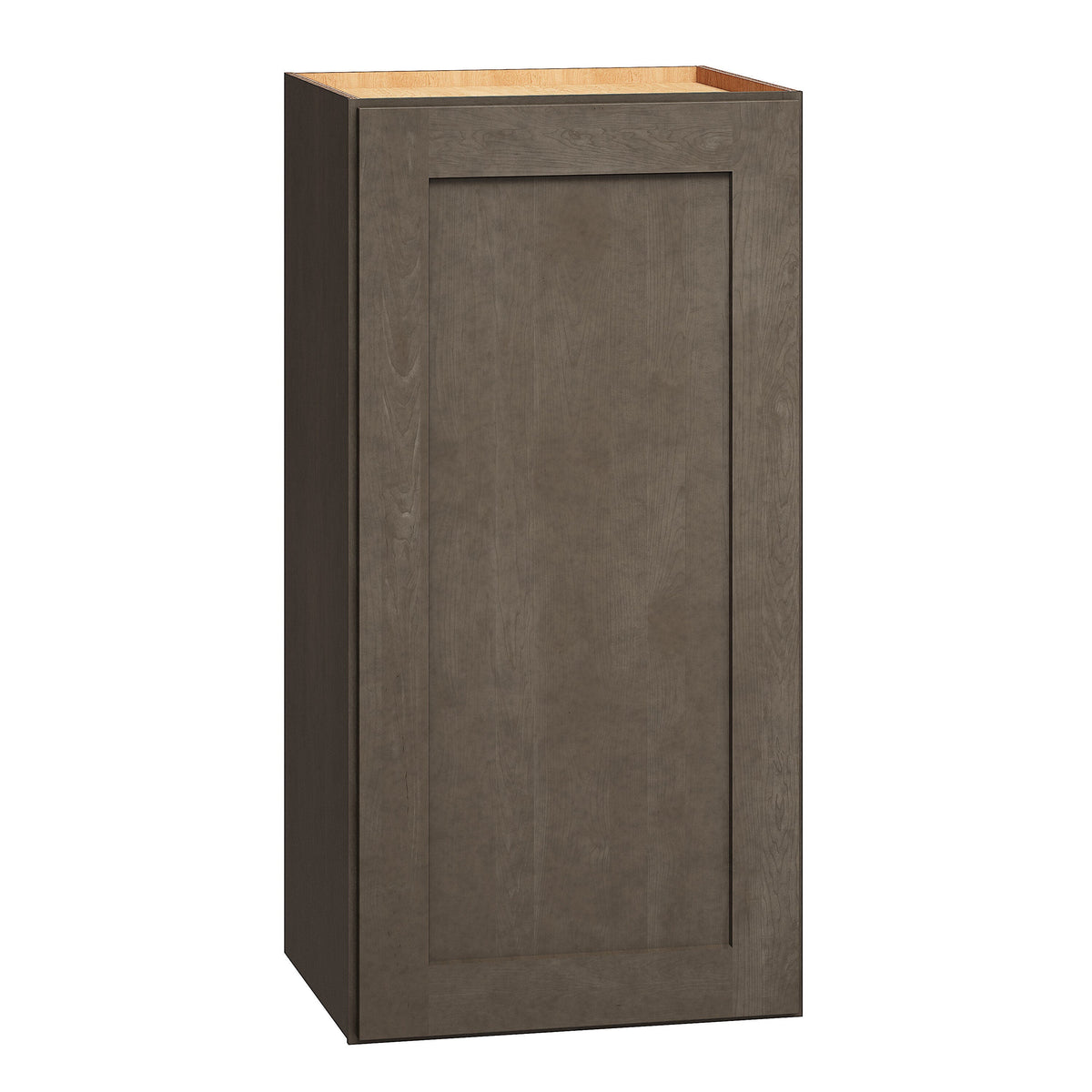 Diamond Express Jamestown 15-in W x 30-in H x 12-in D Colt Brown Wall Fully Assembled Plywood Cabinet (Recessed Panel Shaker Door Style)