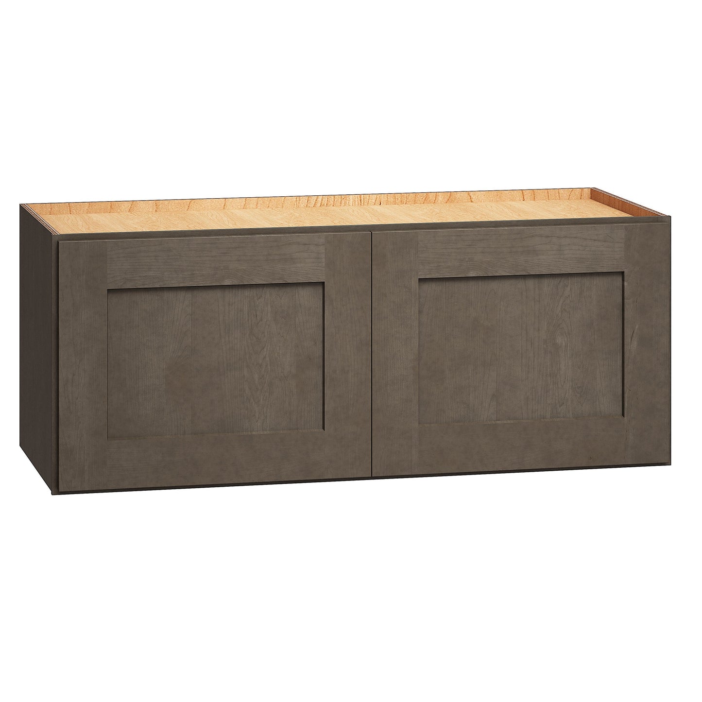 Diamond Express Jamestown 30-in W x 12-in H x 12-in D Colt Brown Wall Fully Assembled Plywood Cabinet (Recessed Panel Shaker Door Style)