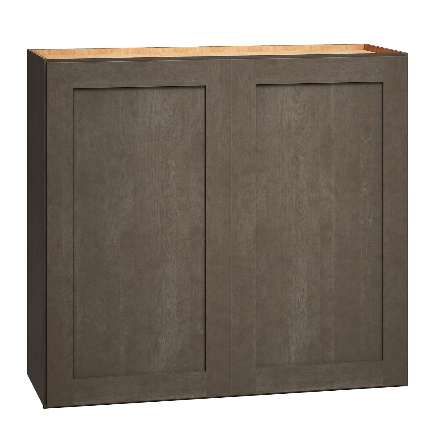 Diamond Express Jamestown 33-in W x 30-in H x 12-in D Colt Brown Wall Fully Assembled Plywood Cabinet (Recessed Panel Shaker Door Style)
