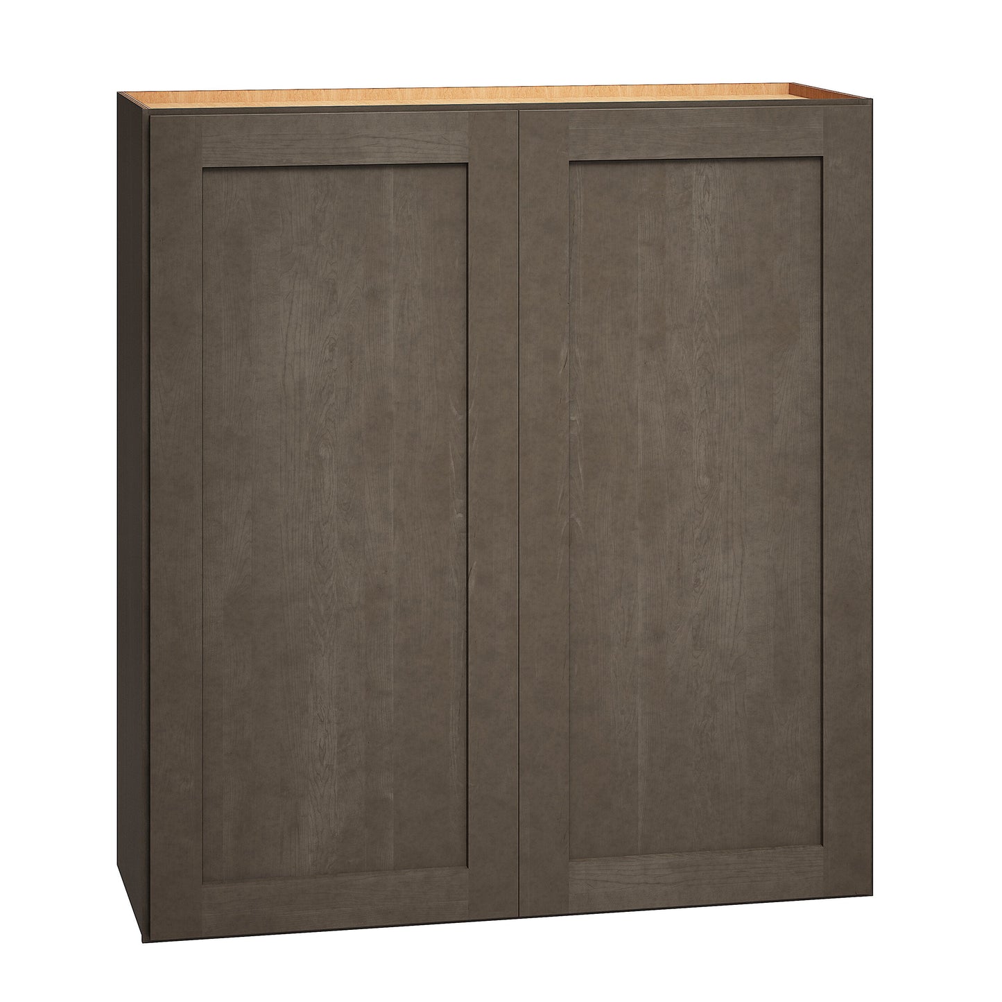 Diamond Express Jamestown 33-in W x 36-in H x 12-in D Colt Brown Wall Fully Assembled Plywood Cabinet (Recessed Panel Square Door Style)