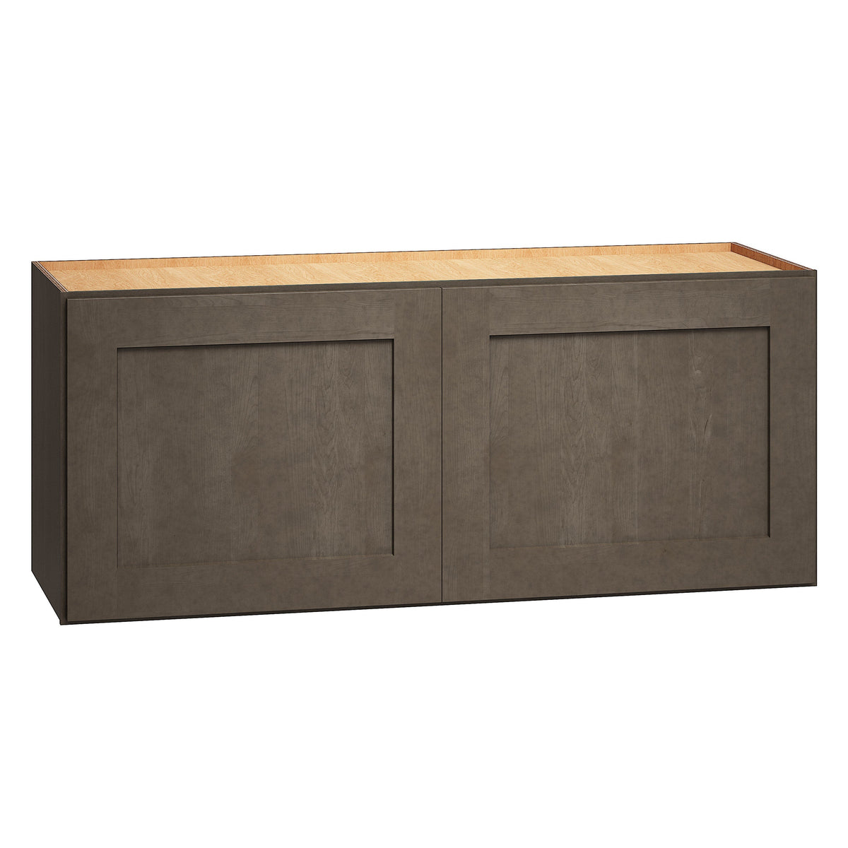 Diamond Express Jamestown 36-in W x 15-in H x 12-in D Colt Brown Wall Fully Assembled Plywood Cabinet (Recessed Panel Square Door Style)
