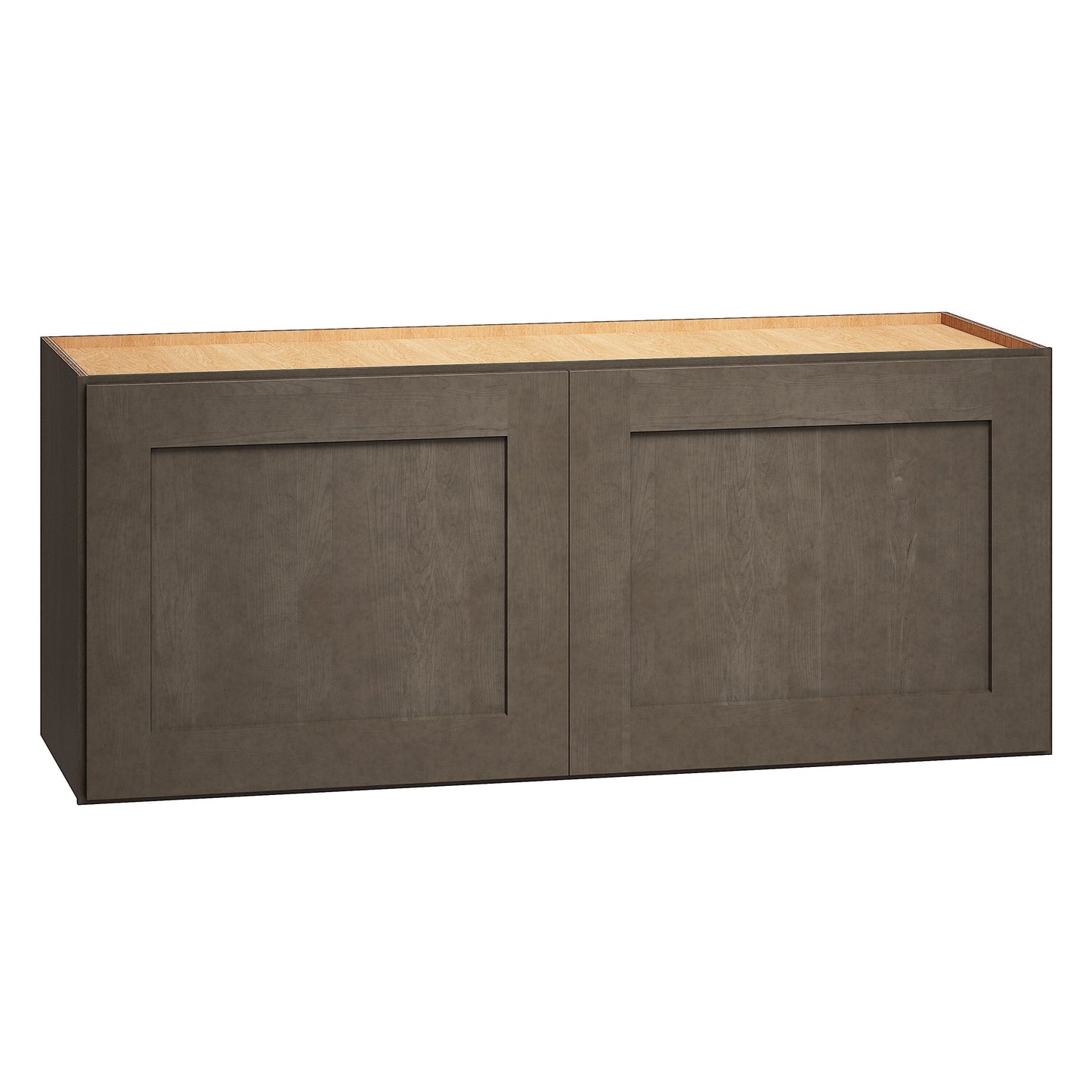 Diamond Express Jamestown 36-in W x 15-in H x 12-in D Colt Brown Wall Fully Assembled Plywood Cabinet (Recessed Panel Square Door Style)