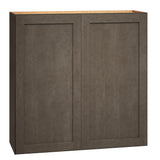 Diamond Express Jamestown 36-in W x 36-in H x 12-in D Colt Brown Wall Fully Assembled Plywood Cabinet (Recessed Panel Shaker Door Style)